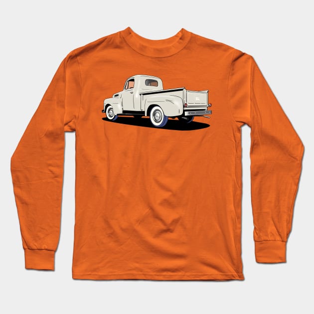 Ford F1 Pickup in white Long Sleeve T-Shirt by Webazoot